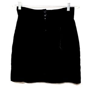Stephanie Queller Velvet Mini Skirt Vintage Gothic Made in USA Women's Size 12